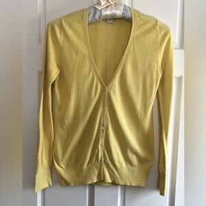 OLD NAVY Women's M Yellow V-Neck Cardigan Pre-owned excellent condition